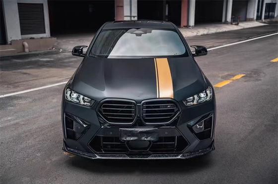 For BMW X5M X6M Carbon Fiber Body Kit X5M X6M Carbon Fiber Front Lip Diffuser Spoiler Side Skirt Hood