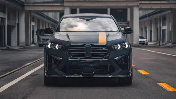 For BMW X5M X6M Carbon Fiber Body Kit X5M X6M Carbon Fiber Front Lip Diffuser Spoiler Side Skirt Hood
