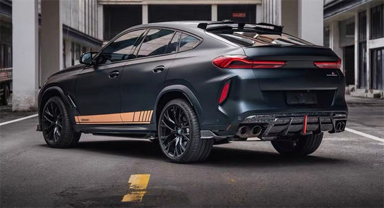 For BMW X5M X6M Carbon Fiber Body Kit X5M X6M Carbon Fiber Front Lip Diffuser Spoiler Side Skirt Hood