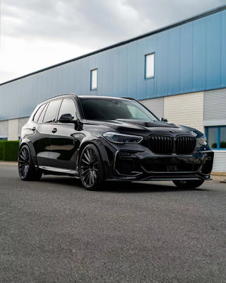 For BMW X5 G05 F95 Carbon Fiber Widebody Kit X5 G05 F95 Carbon Fiber Front Lip Diffuser Spoiler Wide-body Kit