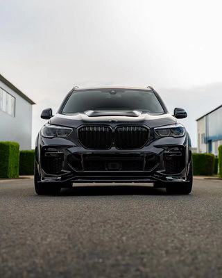 For BMW X5 G05 F95 Carbon Fiber Widebody Kit X5 G05 F95 Carbon Fiber Front Lip Diffuser Spoiler Wide-body Kit