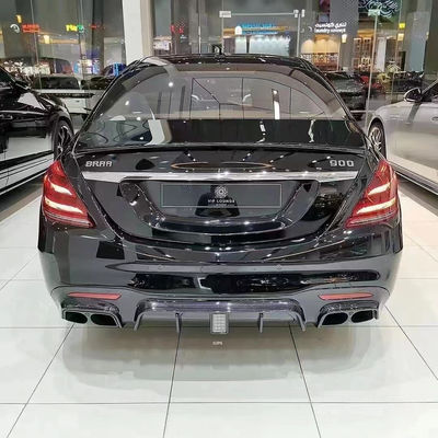 BRASS Tyle Front Shovel Rear Diffuser for Mercedes-Benz W222 AMG S63 S65 S63 S65 Carbon Fiber Body Kit