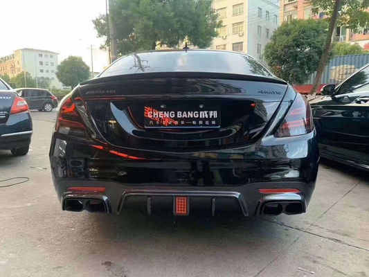 BRASS Tyle Front Shovel Rear Diffuser for Mercedes-Benz W222 AMG S63 S65 S63 S65 Carbon Fiber Body Kit