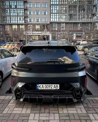 XM Bmw Wide Body Kit Carbon Fiber Front Lip Spoiler Black Bmw Side Skirt Wheel Arch