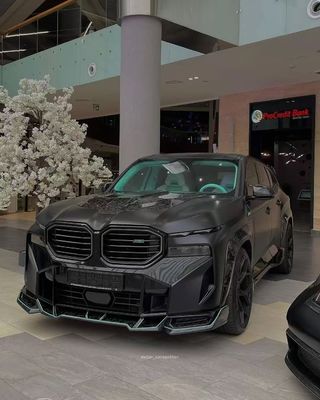 XM Bmw Wide Body Kit Carbon Fiber Front Lip Spoiler Black Bmw Side Skirt Wheel Arch