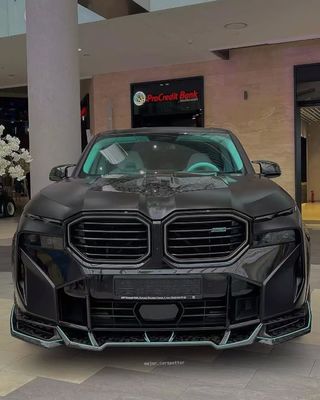 XM Bmw Wide Body Kit Carbon Fiber Front Lip Spoiler Black Bmw Side Skirt Wheel Arch