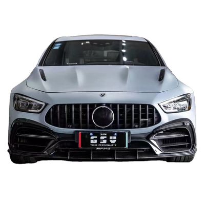 For Mercedes AMG GT50 53 63 Carbon Fiber Body Kit AMG GT50 53 63 Upgraded Top Style Carbon Fiber Front Lip Diffuser Spoiler