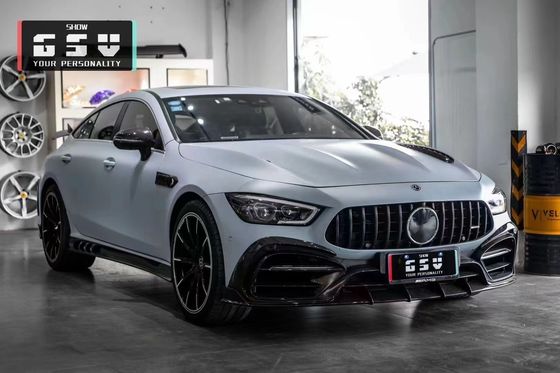 For Mercedes AMG GT50 53 63 Carbon Fiber Body Kit AMG GT50 53 63 Upgraded Top Style Carbon Fiber Front Lip Diffuser Spoiler