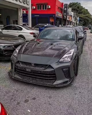For Nissan GTR R35 Carbon Fiber Body Kit GTR Upgraded Top Style Carbon Fiber Front and Rear Bumper Side Skirt Spoilers
