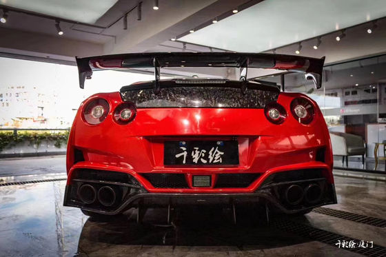For Nissan GTR Body Kit  GTR R35 Upgrades the VARIS-style Carbon Fiber Front and Rear Bumper Spoiler Body Kit