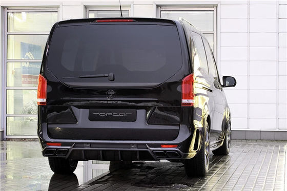 Body Kit for Benz Vito V260  FRP+ Carbon Fiber Materials Vito V260 Upgraded TOPCAR Style Front and Rear Bumper Body Kits