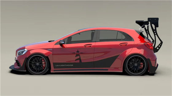 For Mercedes AMG A45 Carbon Fiber Body Kit  A45 Upgraded Top Style Front Shovel Diffuser Spoiler Wide-body Kit