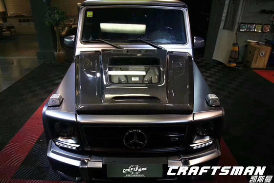 For Benz G Class W463 W464 Carbon Fiber Hood  G500G55G63G350 IMP Transparent Style Machine Cover