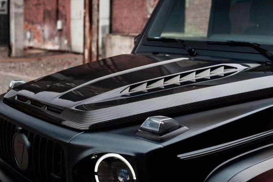 For Benz G-class W464 W463 G500 G550 G63 G350 Carbon Fiber Machine Cover  W464 W463 Upgrade Topcar Style Cover