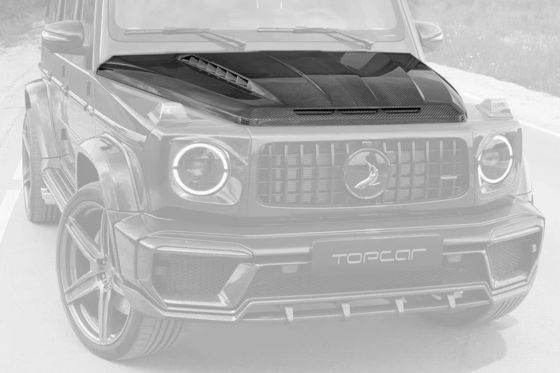 For Benz G-class W464 W463 G500 G550 G63 G350 Carbon Fiber Machine Cover  W464 W463 Upgrade Topcar Style Cover
