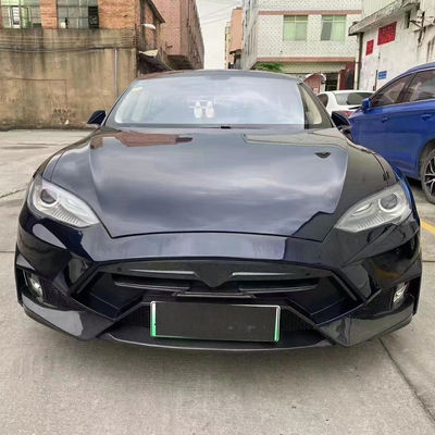 Selling Model S Body Kit Carbon Fiber Front and Rear Bumper Side Skirts Spoiler for Tesla Model S