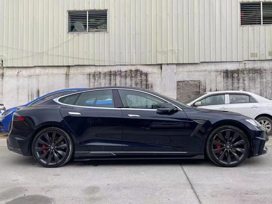 Selling Model S Body Kit Carbon Fiber Front and Rear Bumper Side Skirts Spoiler for Tesla Model S