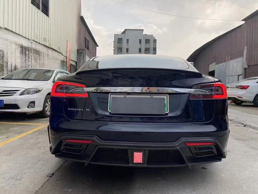 Selling Model S Body Kit Carbon Fiber Front and Rear Bumper Side Skirts Spoiler for Tesla Model S