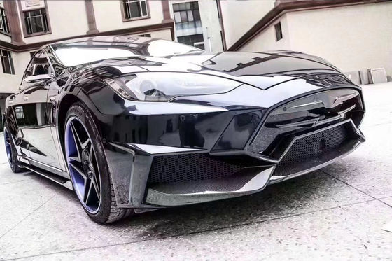 Selling Model S Body Kit Carbon Fiber Front and Rear Bumper Side Skirts Spoiler for Tesla Model S