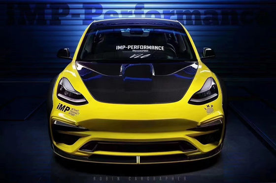New Product  Model 3 Wide Bodyki  for the Tesla MODEL 3 Body Kit Upgrade IMP Style Front and Rear Bumper Spoilers