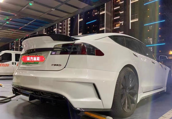 For tesla Model S Body Kit  MODEL S Upgraded PD-style Front and Rear Bumper Spoiler Body Kits