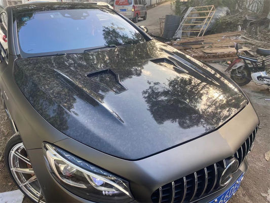 For Benz W217 S-class Coupe Carbon Fiber Cover Cursory W217 Upgraded MSY Style Machine Cover
