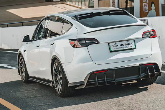 Auto Parts for Tesla MODEL Y Carbon Fiber Body Kit MODEL Y Upgraded MIW-style Carbon Fiber Front Shovel Diffuser Spoilerbody Kit