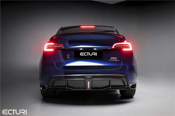 Auto Parts Carbon Fiber Body Kit for Tesla MODEL Y MODEL Y Upgraded Ecturi Style Front Shovel Diffuser Spoiler Body Kit