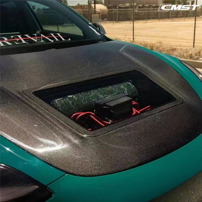 146cm Model 3 Tesla Body Kit Plastic  Transparent Carbon Fiber Hood