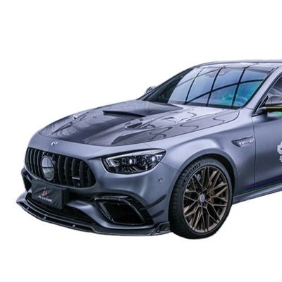 Auto Parts  Carbon Fiber Body Kit for Mercedes E63S E63s Carbon Fiber Front Scoop Diffuser Spoiler Carbon Fiber Hood