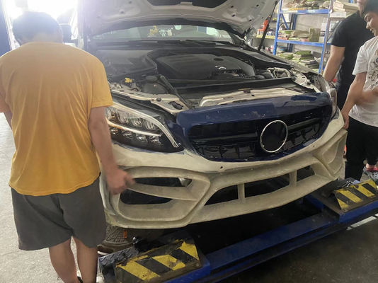 Auto Parts for Mercedes W205 C180 C260 C300 Body Kit W205 C180 C260 C300 Upgraded IMP Style Front Bumper Body Kit