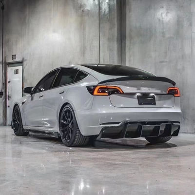 2017 - 2019 MODEL 3 Body Kit Tesla Front Shovel Rear Diffuser Spoiler 180mm