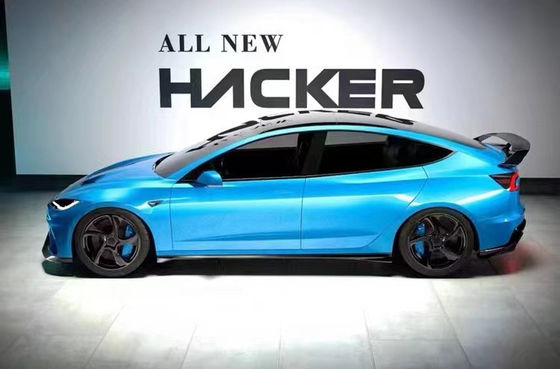 2024 Repair Tesla Body Kit Carbon Fiber Model 3 Spoiler Robot Style Front And Rear Bumper