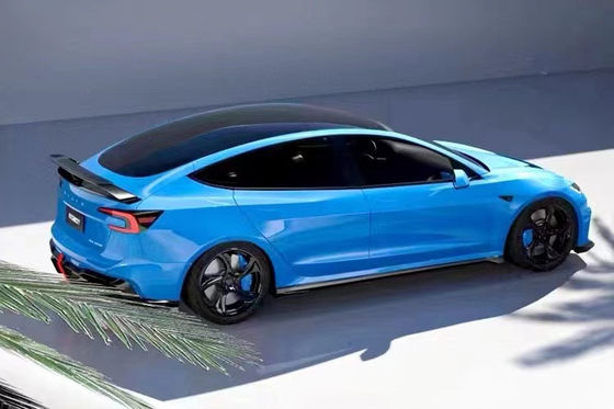 2024 Repair Tesla Body Kit Carbon Fiber Model 3 Spoiler Robot Style Front And Rear Bumper