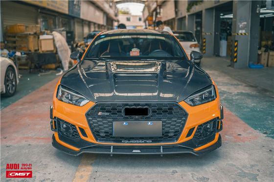 Auto Parts for Audi A5 S5 RS5 Carbon Fiber Hood A5 S5 RS5 Upgraded Transparent Style Hood Engine Hatch