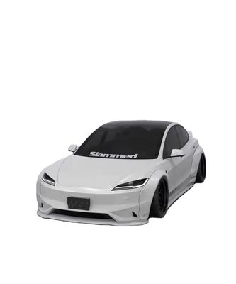2020- Tesla Body Kit Resin Fiber LB Style Tesla Model 3 Spoiler Front Lip Diffuser