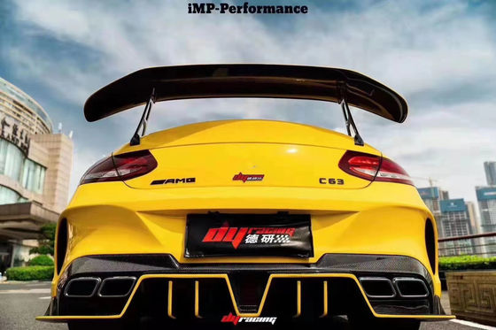 Auto Parts for Mercedes C63 Coupe Carbon Fiber Spoiler W205 C63 C63S Upgraded IMP-style GT Tail Spoiler
