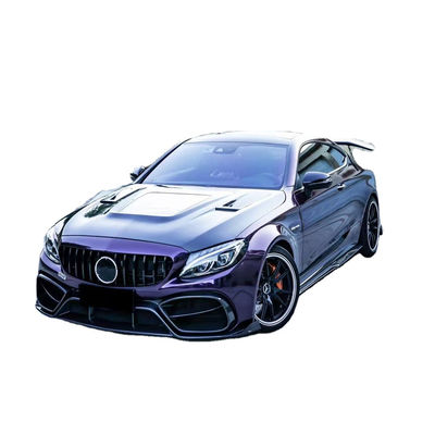 Auto Parts for Mercedes C63 C63S Coupe Body Kit C63 C63S Coupe Upgraded IMP Style Front and Rear Bumper Spoiler Body Kit