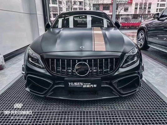 Auto Parts for Mercedes C63 C63S Coupe Body Kit C63 C63S Coupe Upgraded IMP Style Front and Rear Bumper Spoiler Body Kit