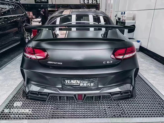 Auto Parts for Mercedes C63 C63S Coupe Body Kit C63 C63S Coupe Upgraded IMP Style Front and Rear Bumper Spoiler Body Kit