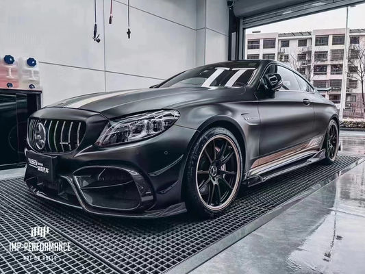 Auto Parts for Mercedes C63 C63S Coupe Body Kit C63 C63S Coupe Upgraded IMP Style Front and Rear Bumper Spoiler Body Kit