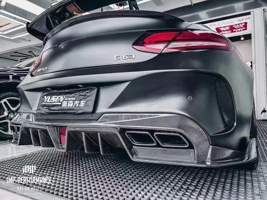 Auto Parts for Mercedes C63 C63S Coupe Body Kit C63 C63S Coupe Upgraded IMP Style Front and Rear Bumper Spoiler Body Kit