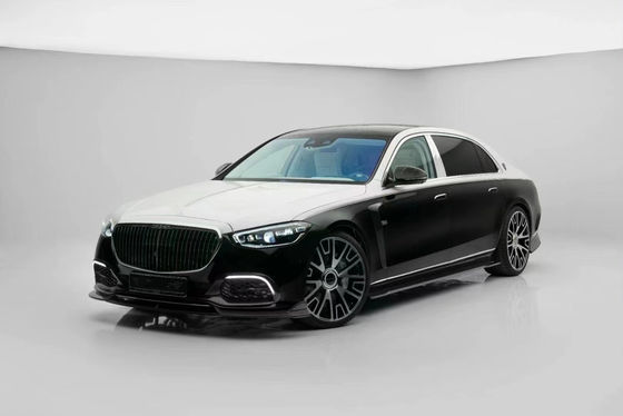 For Mercedes S-Class W223 Maybach Carbon Fiber Body Kit W223 Maybach Upgraded MSY Style Front Shovel Diffuser Spoiler