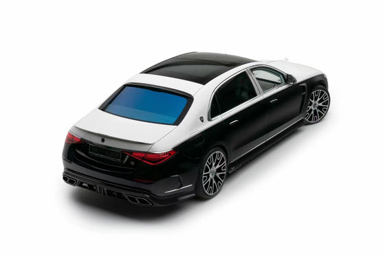 For Mercedes S-Class W223 Maybach Carbon Fiber Body Kit W223 Maybach Upgraded MSY Style Front Shovel Diffuser Spoiler