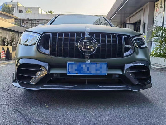For Mercedes-Benz GLC63 Carbon Fiber Body Kit GLC63 Upgraded Bs Style Carbon Fiber Front Lip Diffuser Spoiler Body Kit