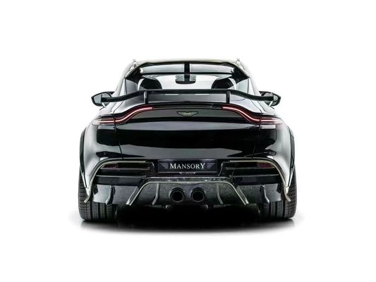 Bright Black Aston Martin Body Kit DBX MSY Style Carbon Fiber Spoiler Wing