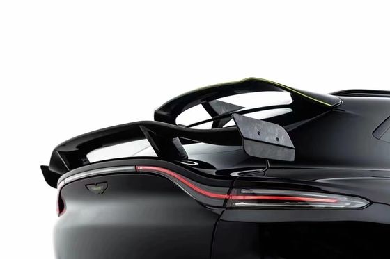 Bright Black Aston Martin Body Kit DBX MSY Style Carbon Fiber Spoiler Wing
