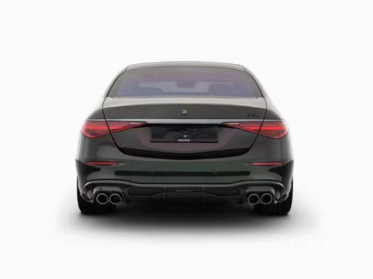 For Mercedes S-Class W223 S400 S450  Carbon Fiber Body Kit W223 Maybach Upgraded BUS Style Front Shovel Diffuser Spoiler