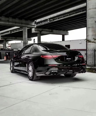 For Mercedes S-Class W223 S400 S450  Carbon Fiber Body Kit W223 Maybach Upgraded BUS Style Front Shovel Diffuser Spoiler