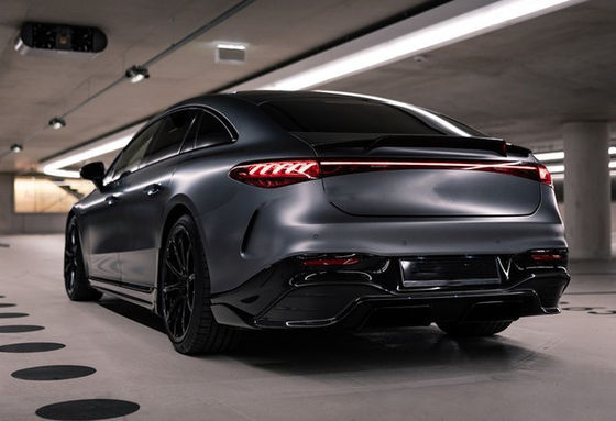 For Mercedes EQS Carbon Fiber Body Kit EQS Upgrade BS Style Carbon Fiber Front Lip Diffuser Spoiler Body Kit